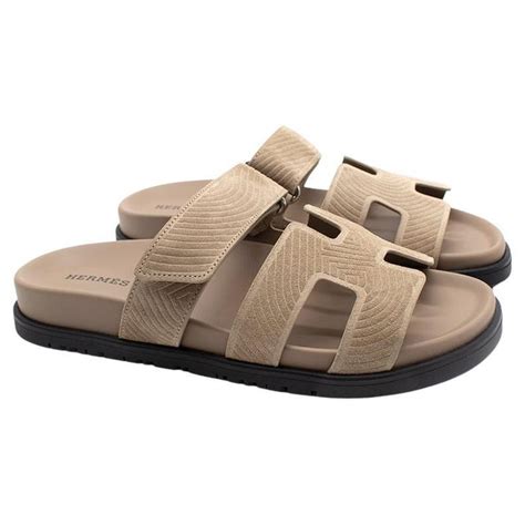 hermes sandals taupe|Hermes chypre shoes.